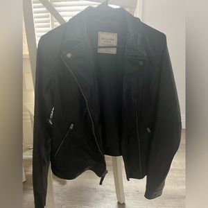 Abercrombie & Fitch vegan leather jacket